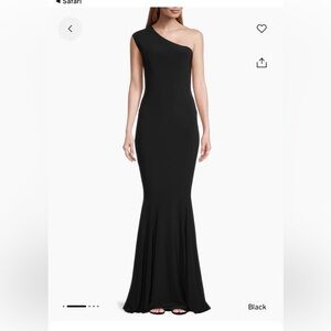 Norma Kamali Black One Shoulder mermaid Gown medium | women’s formal dress